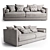 Cozy Comfort: Vogue Sofa 3D model small image 1