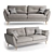 Modern Zinc Sofa - Contemporary Design & Comfort 3D model small image 1