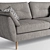 Modern Zinc Sofa - Contemporary Design & Comfort 3D model small image 2