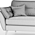 Modern Zinc Sofa - Contemporary Design & Comfort 3D model small image 3