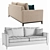Dantone Liverpool Divan: Elegant Comfort 3D model small image 3