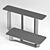 Chrome Wire Console & Low Table 3D model small image 4