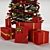 Festive Christmas Tree & Gift Set 3D model small image 2