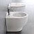 Fox Collection | Ceramic WC & Bidet Set 3D model small image 2