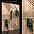 Natural Wood Vertical Garden Panel 3D model small image 1