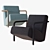 Dreamy Comfort - Lullaby Lounge Chair 3D model small image 1