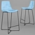 Atlanta Lance Faux Leather Barstool Set 3D model small image 1