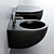 Esedra Bull Wall-Hung WC: Modern & Stylish Toilet 3D model small image 2