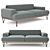 Modern Sofa - The Armstrong by Matthew Hilton 3D model small image 1