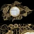 Elegant Filigree Mirror for Exquisite Interiors 3D model small image 1