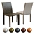 Elegant Folio Dining Chair: Stylish and High-quality 3D model small image 1