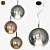 Elegant LED Glass Pendant - Beluga Royal 3D model small image 1