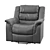 ErgoLux Recliners: Ultimate Comfort 3D model small image 2