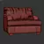 Elegant Bryton Armchair 3D model small image 3