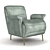 Elegant Bardot Armchair: Covet House 3D model small image 1