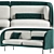 Minimalist Green Sofa: 3dsmax2014 & V-ray 3D model small image 2