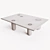 SOTTOSOPRA: Stylish Marble Top Coffee Table 3D model small image 3