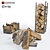 Premium Firewood Logs: Authentic, High-Quality, and Sustainable. 3D model small image 1