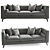 Elegant Gibson Sofa: The Perfect Seating 3D model small image 1