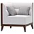 Sleek Jessy Corner Sofa 3D model small image 1