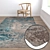 Luxury Carpet Set: High-Quality Textures 3D model small image 2