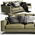 Modern Italian Design: B&B Italia Harry Sofa 3D model small image 2