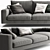 Modern Italian Design: B&B Italia Harry Sofa 3D model small image 3