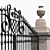 Romantic Italian Gate & Fence 3D model small image 3