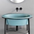 Cielo Catino Oval Washbasin: Timeless Elegance for Your Bathroom 3D model small image 2