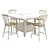 Elegant Cher 5 Piece Dining Set 3D model small image 1