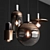 HAUSI LightBrass Pendant Set 3D model small image 2