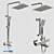 Luxury Thermo Shower Set 3D model small image 1