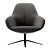 Minimalist Leather Lounge Chair 3D model small image 2