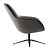 Minimalist Leather Lounge Chair 3D model small image 3