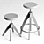 Ghidini1961 Leporello: Elegant Brass Stool 3D model small image 5