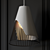 Sleek Hyperbola Pendant Light 3D model small image 2