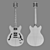 Ibanez AS53-TF: High Poly Model 3D model small image 2