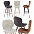 Sleek Hiro Bar Chair 3D model small image 1