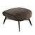 Elegant Minotti Russell Footstool 3D model small image 1