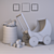2015 Pram Set for Kids 3D model small image 2