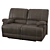 Ultimate Comfort Reclining Loveseat 3D model small image 1