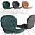 Modern Hiro Armchair: Sleek, Stylish, and Compact 3D model small image 1