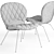 Modern Hiro Armchair: Sleek, Stylish, and Compact 3D model small image 3
