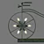 Vintage Bicycle Light: Decorative and Elegant 3D model small image 3