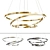 Chic Aluminium LED Chandelier 3D model small image 2