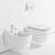 Italian Elegance: Quadra Wall-Hung WC 3D model small image 3