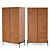 Lodge Wardrobe: 2-Door Dark Walnut 3D model small image 1