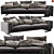 Flexform Campiello - Modern Modular Sofa 3D model small image 1