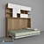 Skandinaviya Horizontal Wardrobe-Bed Transformer 3D model small image 1