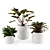 Modern Concrete Planters Set 3D model small image 2